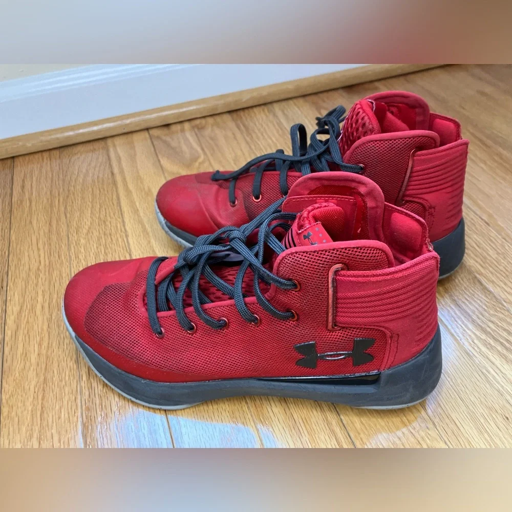 Under Armour Steph Curry Basketball shoes SC 3 Zero Red Size 7Y
